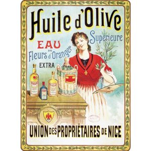affiche publicitaire huile d'olive