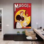 affiche publicitaire maggi