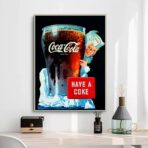 affiche publicitaire vintage coca cola