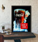 affiche publicitaire vintage coca cola