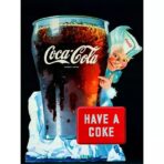 affiche publicitaire vintage coca cola
