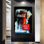 affiche publicitaire vintage coca cola
