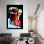 affiche publicitaire vintage coca cola