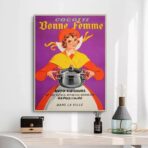 affiche publicitaire vintage cuisine