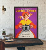 affiche publicitaire vintage cuisine