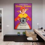affiche publicitaire vintage cuisine