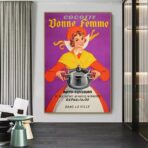 affiche publicitaire vintage cuisine