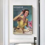 affiche publicitaire vintage femme