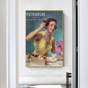 affiche publicitaire vintage femme