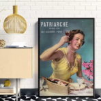 affiche publicitaire vintage femme