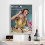 affiche publicitaire vintage femme