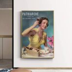affiche publicitaire vintage femme