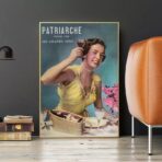 affiche publicitaire vintage femme