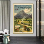 affiche puy de dome vintage