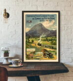 affiche puy de dome vintage