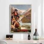 affiche Pyrénées vintage