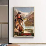 affiche Pyrénées vintage