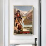 affiche Pyrénées vintage