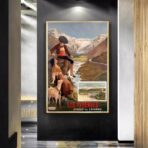 affiche Pyrénées vintage