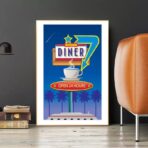 affiche restaurant vintage