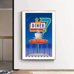 affiche restaurant vintage
