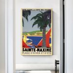 affiche rétro saint maxime
