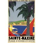 affiche rétro saint maxime