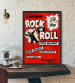 affiche rock n roll vintage