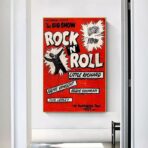 affiche rock n roll vintage
