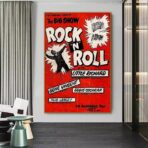 affiche rock n roll vintage