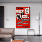 affiche rock n roll vintage