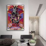 affiche rock vintage