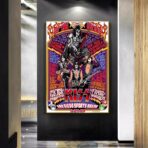 affiche rock vintage