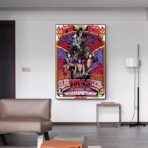affiche rock vintage