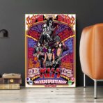affiche rock vintage