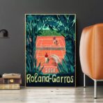 affiche roland garros vintage