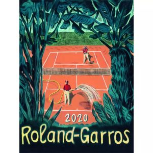 affiche roland garros vintage