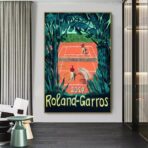 affiche roland garros vintage