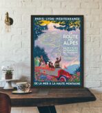 affiche route des alpes