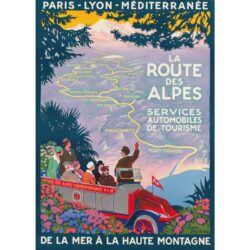 affiche route des alpes