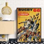 affiche rugby vintage