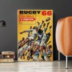 affiche rugby vintage