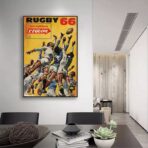 affiche rugby vintage