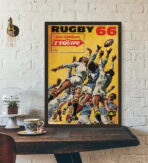 affiche rugby vintage