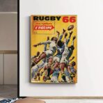 affiche rugby vintage
