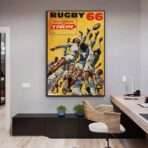 affiche rugby vintage