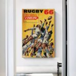 affiche rugby vintage