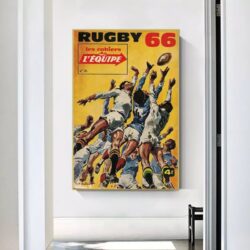 affiche rugby vintage