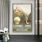 affiche saint gervais les bains