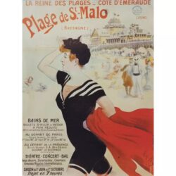 affiche saint-malo vintage